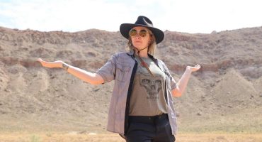 At the Bottom of Meteor Crater: Allison standing inside Meteor Crater in northern Arizona. Field expeditions to impact sites and meteorite-hunting locations offer insight into ancient solar system processes.