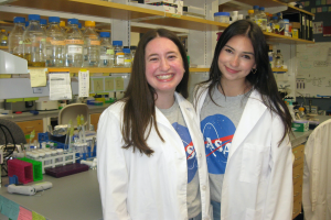 Two URI Ph.D. students, (l-r) Michelle Marder and Kate Remy ’24, both of Massachusetts, have been awarded NASA graduate research fellowships.