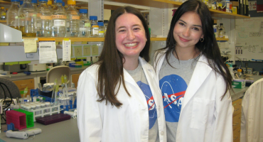 Two URI Ph.D. students, (l-r) Michelle Marder and Kate Remy ’24, both of Massachusetts, have been awarded NASA graduate research fellowships.