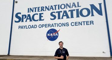 UA Little Rock student Spencer Knight visits the International Space Station Payload Operations Center while interning for NASA.