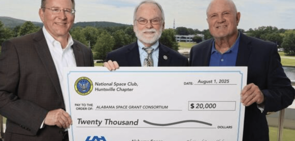 ALSGC Director and Donors Holding Check