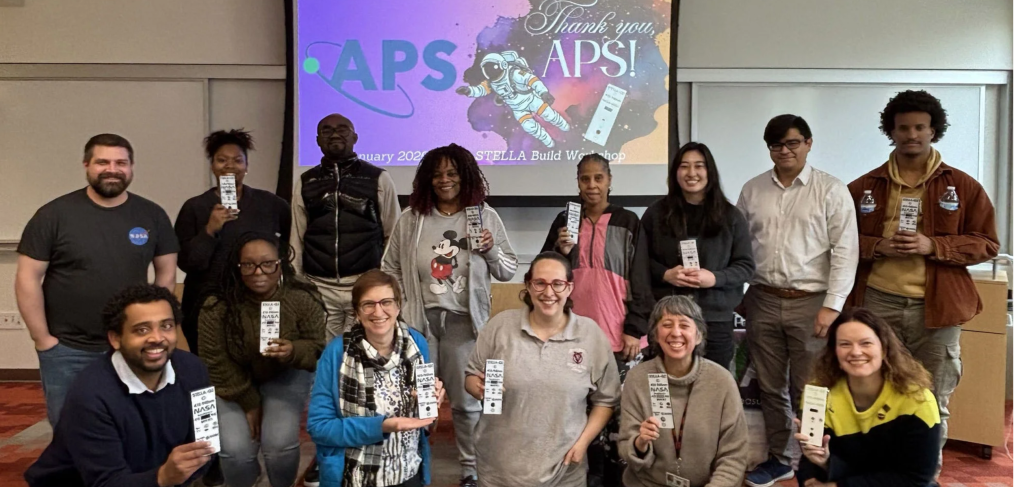 STELLA at American University with Mike Taylor, Chelsey Brown, Rachel Stagner, Natalia Quinteros Casaverde, Mike Humber, and Allison Bredder and the teacher professional development cohort
