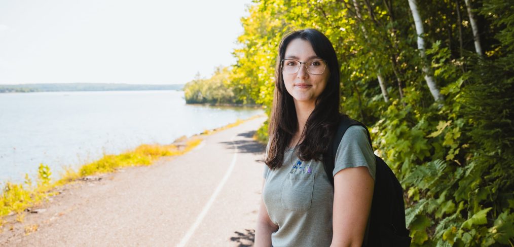 Michigan Tech student Jennifer Celeste standing outdoors